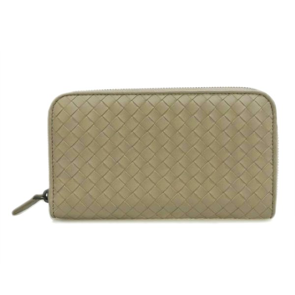 51933 1 Bottega Veneta Intrecciato Round Zip Long Wallet