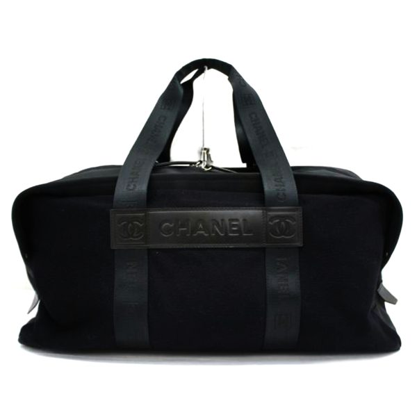 51933 1 Chanel Sports Line Boston Bag Black