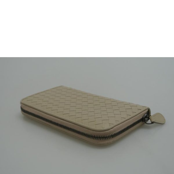 51933 3 Bottega Veneta Intrecciato Round Zip Long Wallet