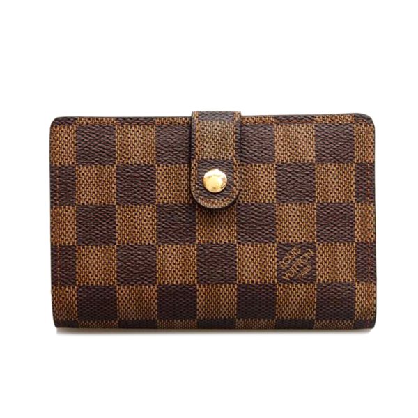 52077 1 Louis Vuitton Portefeuil Viennois Bag Damier Ebene Brown