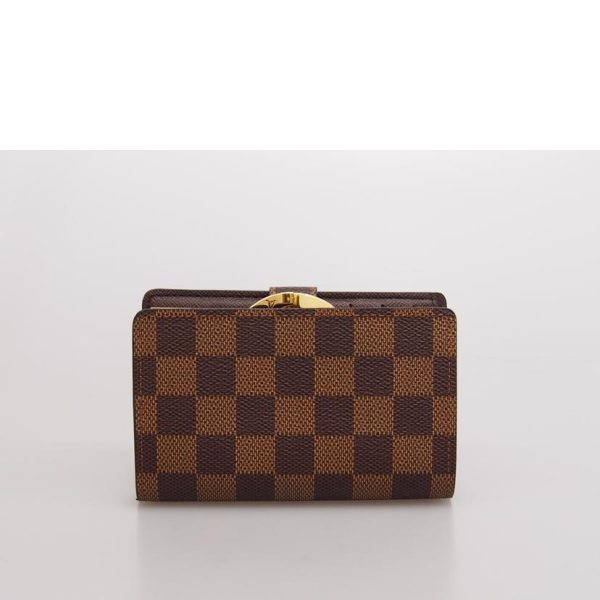 52077 2 Louis Vuitton Portefeuil Viennois Bag Damier Ebene Brown