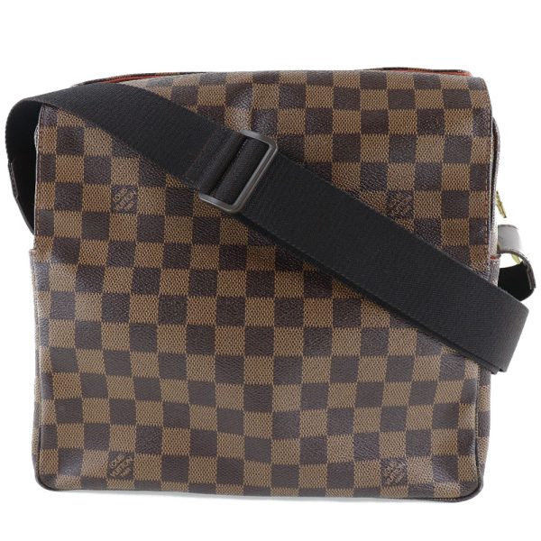 52160504 1 LOUIS VUITTON Naviglio Shoulder Bag N45255 Damier Canvas Brown