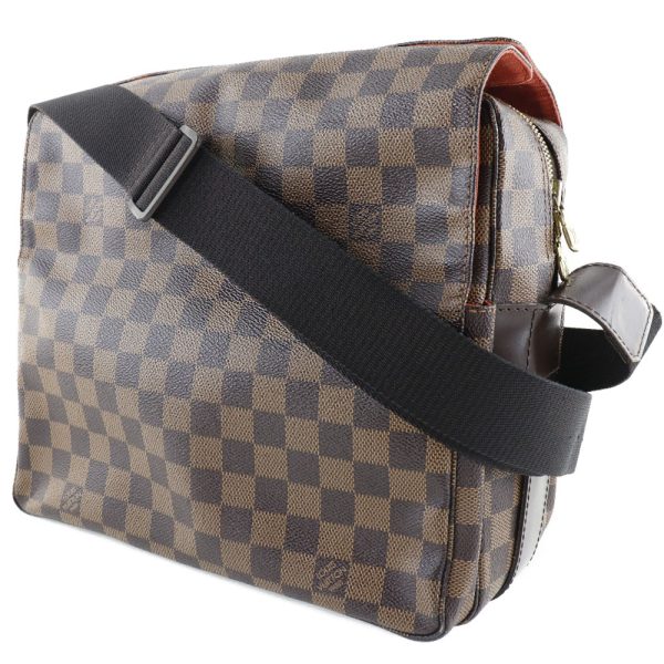 52160504 2 LOUIS VUITTON Naviglio Shoulder Bag N45255 Damier Canvas Brown