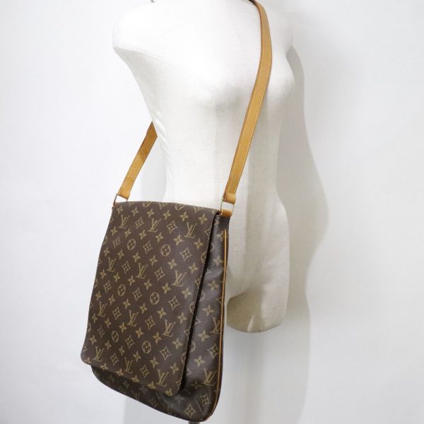 52160531 10 LOUIS VUITTON Muset Shoulder Bag M51256 Monogram Canvas Brown