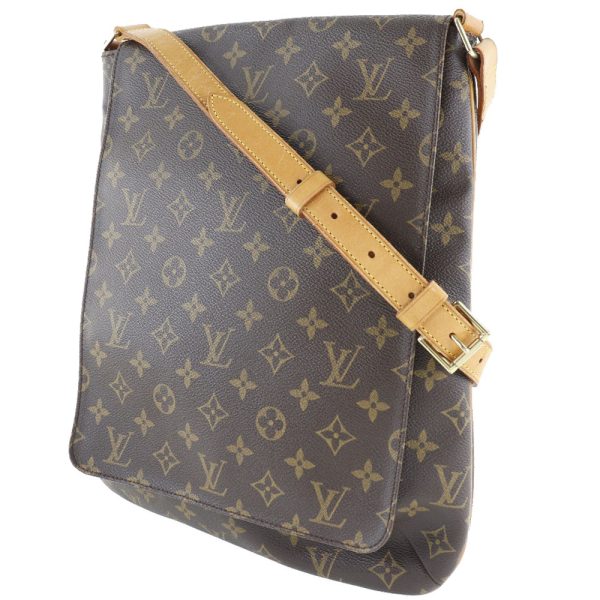 52160531 2 LOUIS VUITTON Muset Shoulder Bag M51256 Monogram Canvas Brown