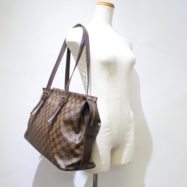 52160566 11 LOUIS VUITTON Chelsea Shoulder Bag N51119 Damier Brown