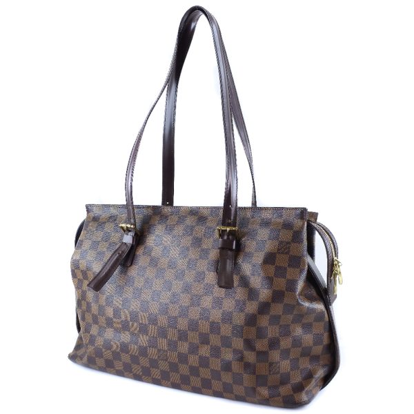 52160566 2 LOUIS VUITTON Chelsea Shoulder Bag N51119 Damier Brown