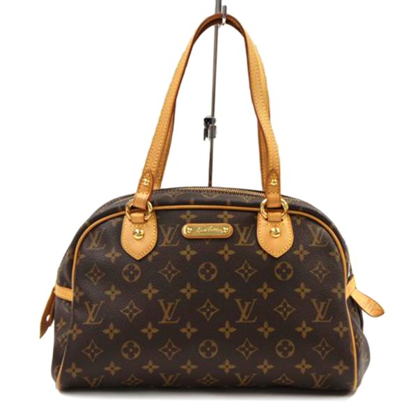 52213 1 Louis Vuitton Montolgui PM Bag Monogram Brown