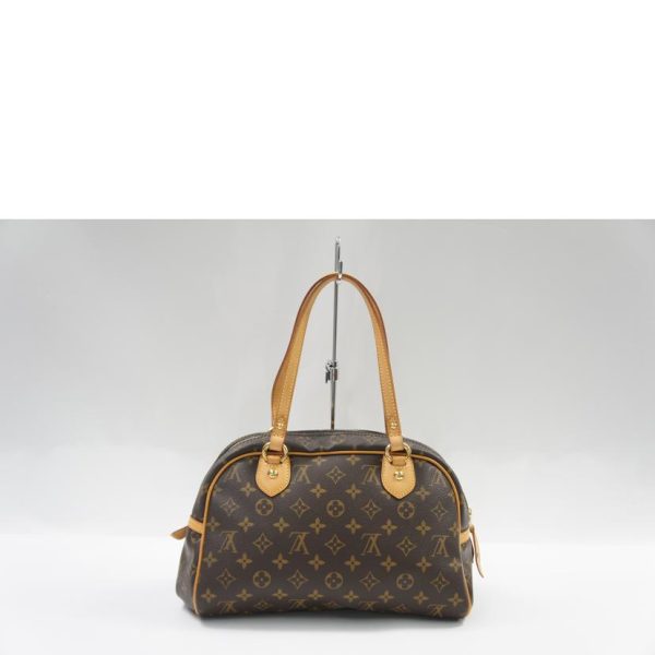 52213 2 Louis Vuitton Montolgui PM Bag Monogram Brown