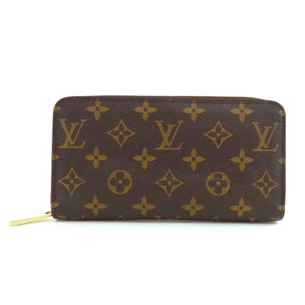 52295 1 Louis Vuitton Old Model Zippy Wallet Monogram Wallet Brown