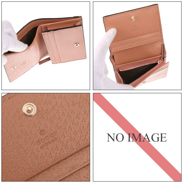 523155 facc7 5748 3 GUCCI Ophidia GG Card Case Wallet Bifold Wallet Compact Mini Wallet with Bill Holder Pink