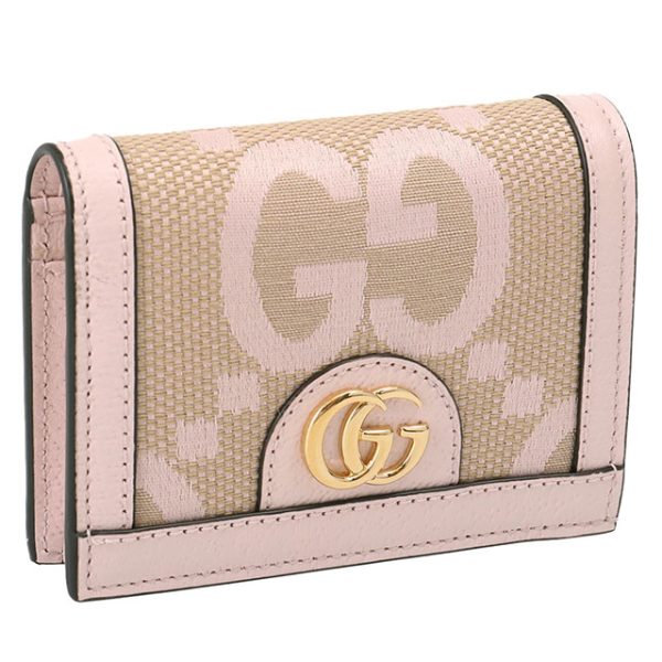 523155 ukmbg 9550 GUCCI Offdia Jumbo G Card Wallet case fold pink