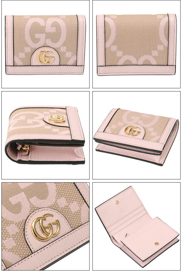 523155 ukmbg 9550 2 GUCCI Offdia Jumbo G Card Wallet case fold pink