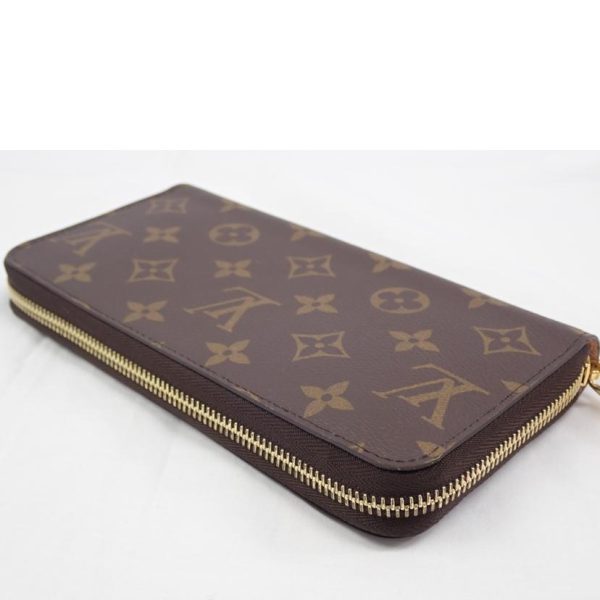 52316 4 Louis Vuitton Zippy Wallet Rose Ballerine Wallet Brown