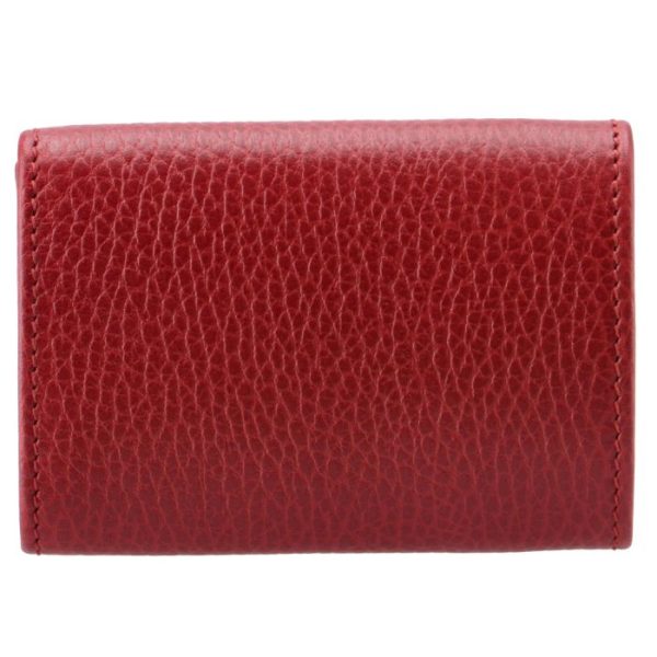 523277cao0g6433 2 GUCCI Petite Marmont Trifold Wallet Red