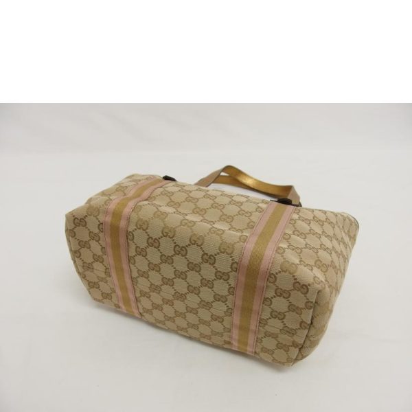 52337 3 Gucci Sherry Line GG Canvas Tote Bag