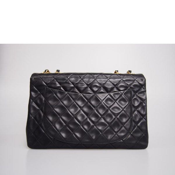 52381 2 Chanel Matelasse Chain Shoulder Bag Black