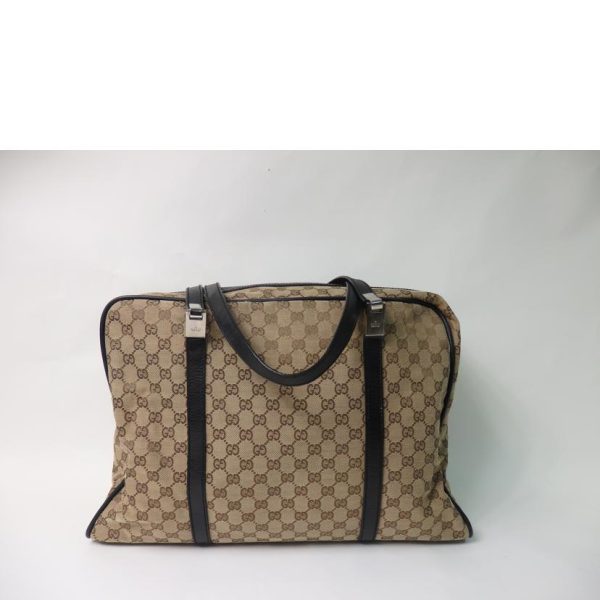 52398 2 Gucci GG Canvas Large Tote Bag Beige