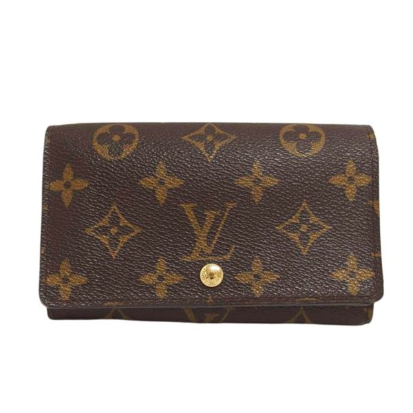 52429 1 Louis Vuitton Portomone Bier Tresor Monogram Canvas Wallet Brown