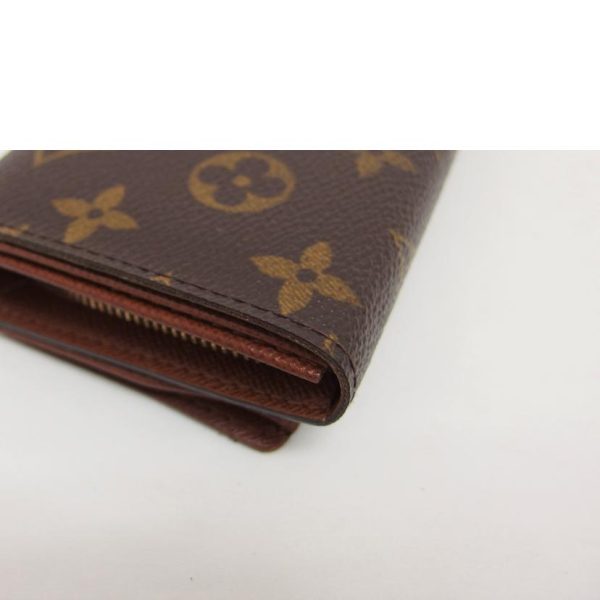 52429 10 Louis Vuitton Portomone Bier Tresor Monogram Canvas Wallet Brown