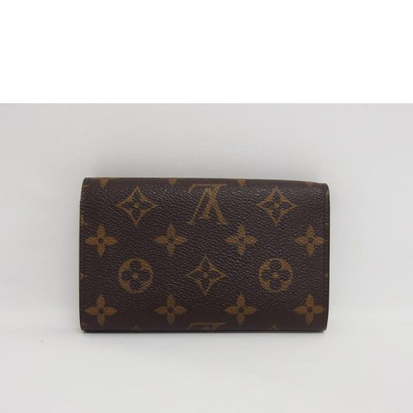 52429 2 Louis Vuitton Portomone Bier Tresor Monogram Canvas Wallet Brown