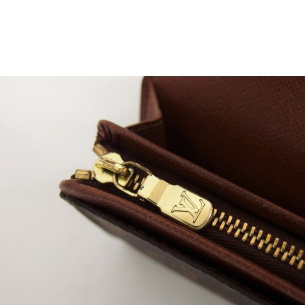 52429 6 Louis Vuitton Portomone Tresor Wallet Brown