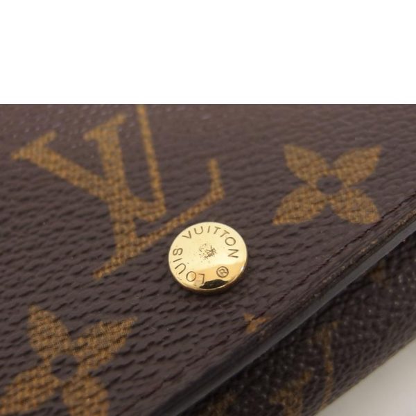 52429 8 Louis Vuitton Portomone Bier Tresor Monogram Canvas Wallet Brown