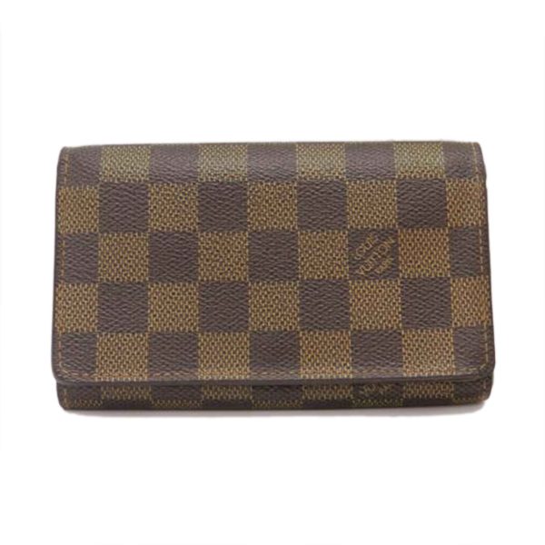 52436 1 Louis Vuitton Bifold Damier Ebene Canvas Wallet Brown