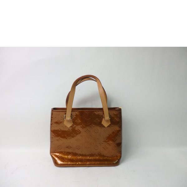 52480 2 Louis Vuitton Houston Vernis Handbag Bronze