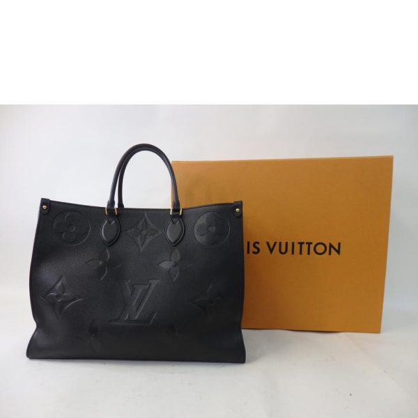 52497 1 Louis Vuitton On The Go GM Monogram Empreinte Tote Noir