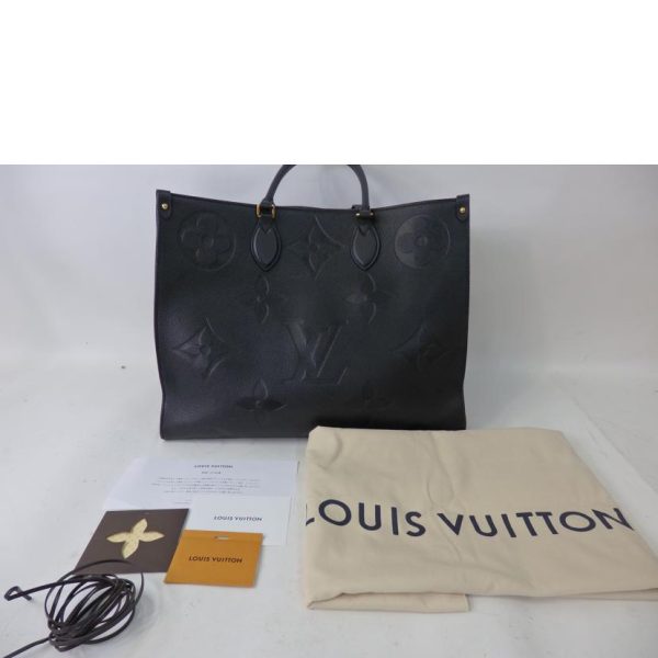 52497 2 Louis Vuitton On The Go GM Monogram Empreinte Tote Noir