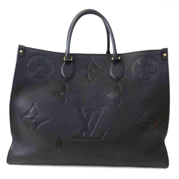 52497 3 Louis Vuitton On The Go GM Monogram Empreinte Tote Noir