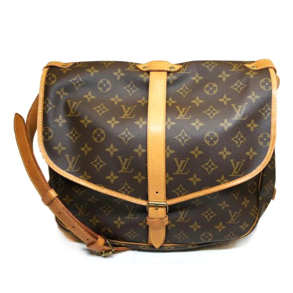 52565 1 Louis Vuitton Saumur MM Bag Monogram Brown