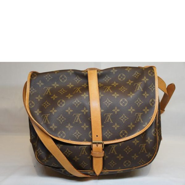 52565 2 Louis Vuitton Saumur MM Bag Monogram Brown