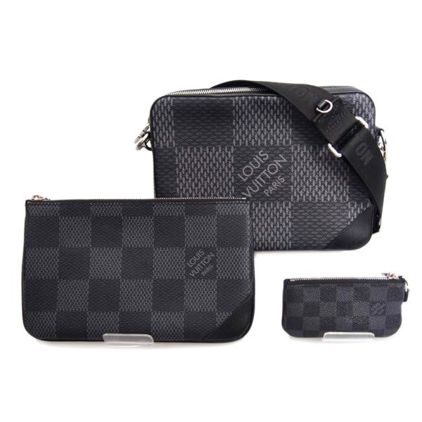 52671 1 Louis Vuitton Trio Messenger Bag Damier Graphite