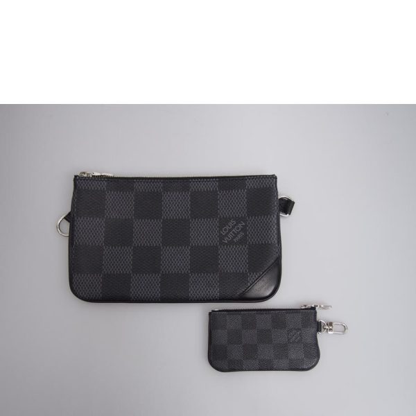 52671 6 Louis Vuitton Trio Messenger Bag Damier Graphite