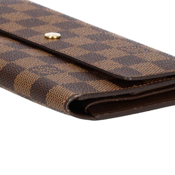 52745 3 LOUIS VUITTON Porte Tresor International Wallet Damier Ebene