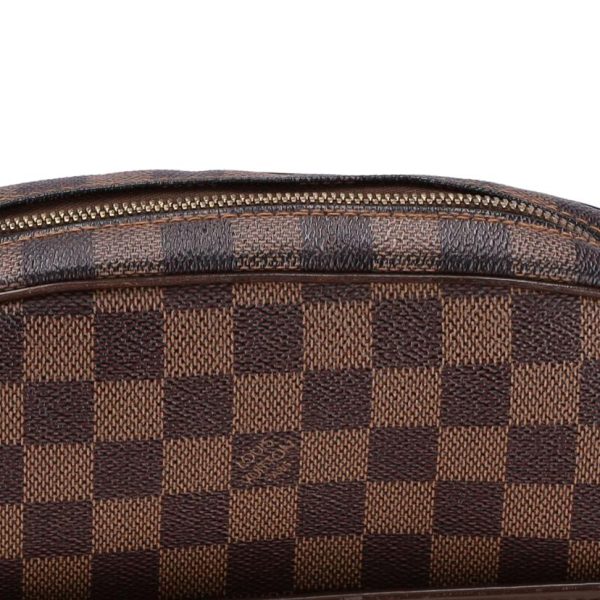 52801 9 Louis Vuitton Ipanema GM Damier Ebene Shoulder Bag Brown