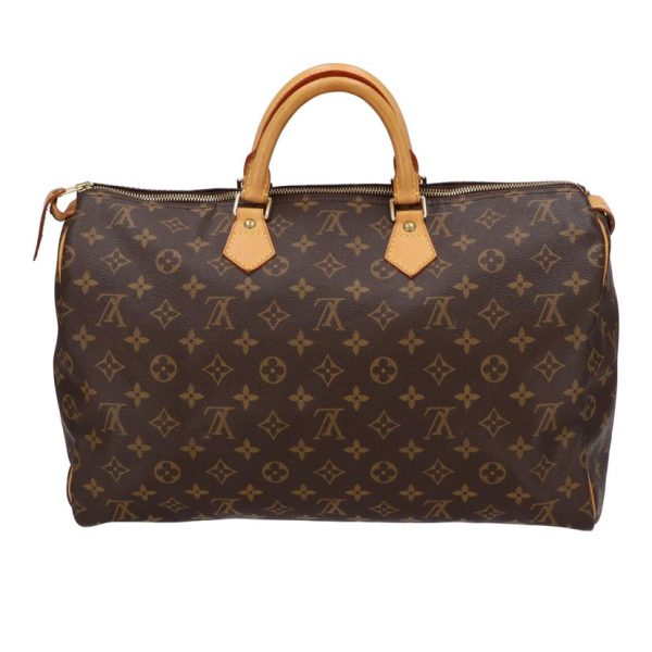 52849 2 Louis Vuitton Speedy 40 Monogram Canvas Bag Brown