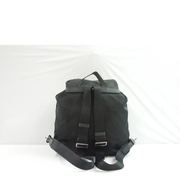 52859 2 PRADA Prada Nylon Backpack Bag Black