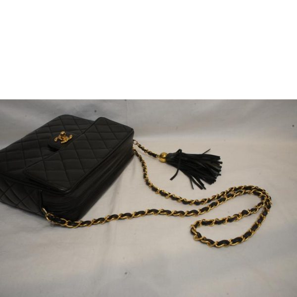 52863 4 Chanel Bijoux Coco Fringe Chain Shoulder Bag Lambskin