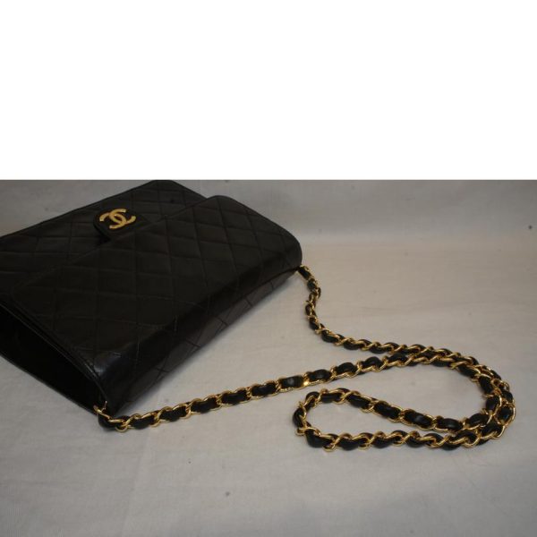 52894 4 Chanel Lambskin Matelassé Push Lock Chain Shoulder Bag