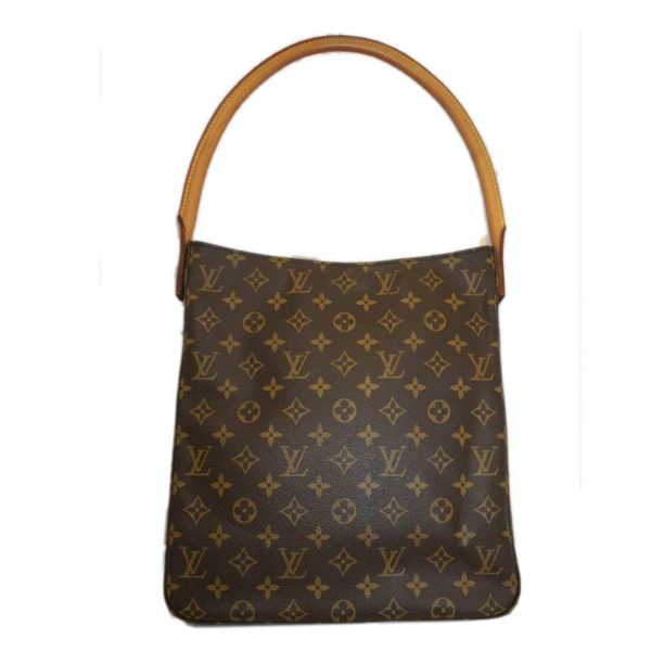 52924 1 Louis Vuitton Looping GM Monogram Shoulder Bag Brown