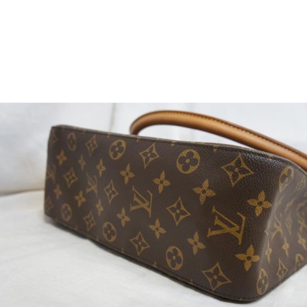 52924 3 Louis Vuitton Looping GM Monogram Shoulder Bag Brown