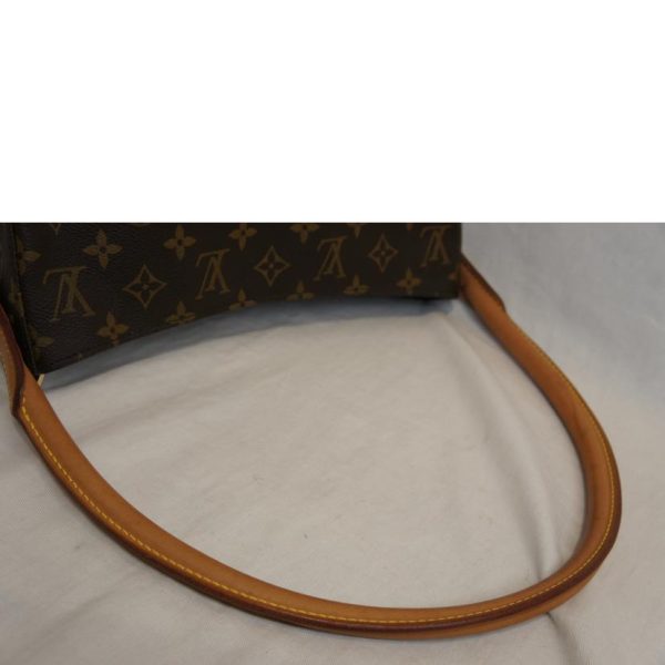 52924 4 Louis Vuitton Looping GM Monogram Shoulder Bag Brown