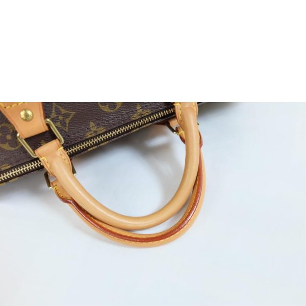 52980 4 Louis Vuitton Speedy Monogram Tote Bag Brown