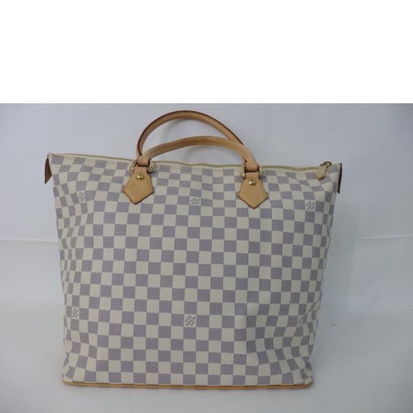 52985 2 Louis Vuitton Saleya Damier Azur Tote Bag White