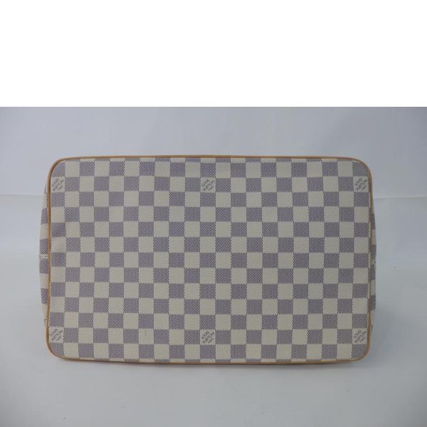 52985 4 Louis Vuitton Saleya Damier Azur Tote Bag White