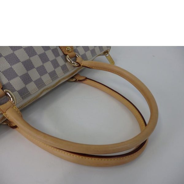 52985 5 Louis Vuitton Saleya Damier Azur Tote Bag White