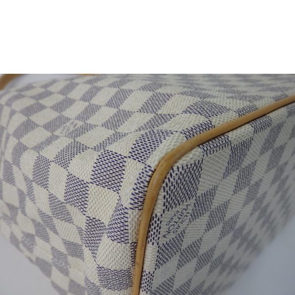 52985 8 Louis Vuitton Saleya Damier Azur Tote Bag White